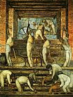 Diego Rivera Canvas Paintings - The Sugar Mill